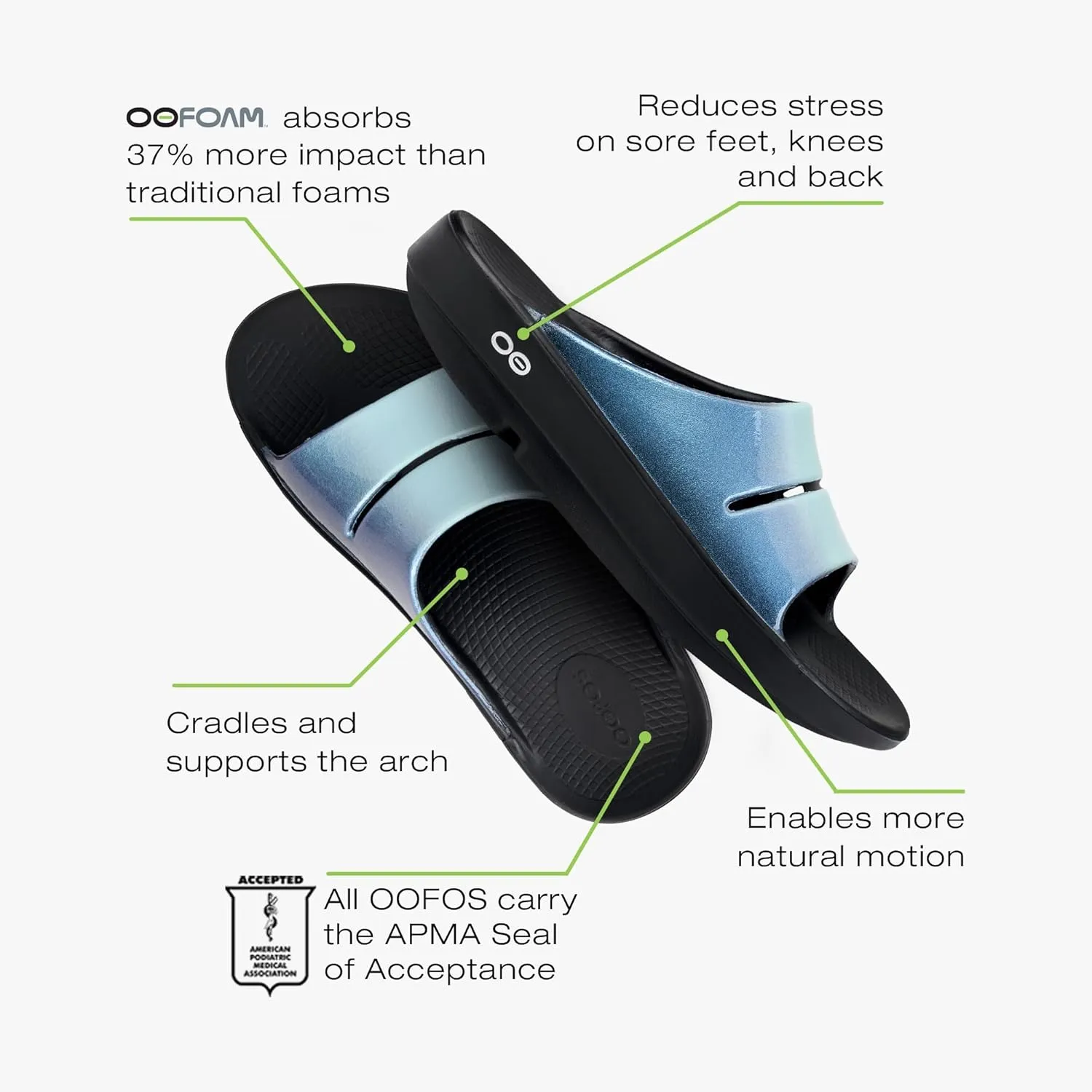 OOFOS Women's Ooahh Luxe Slide Slipper