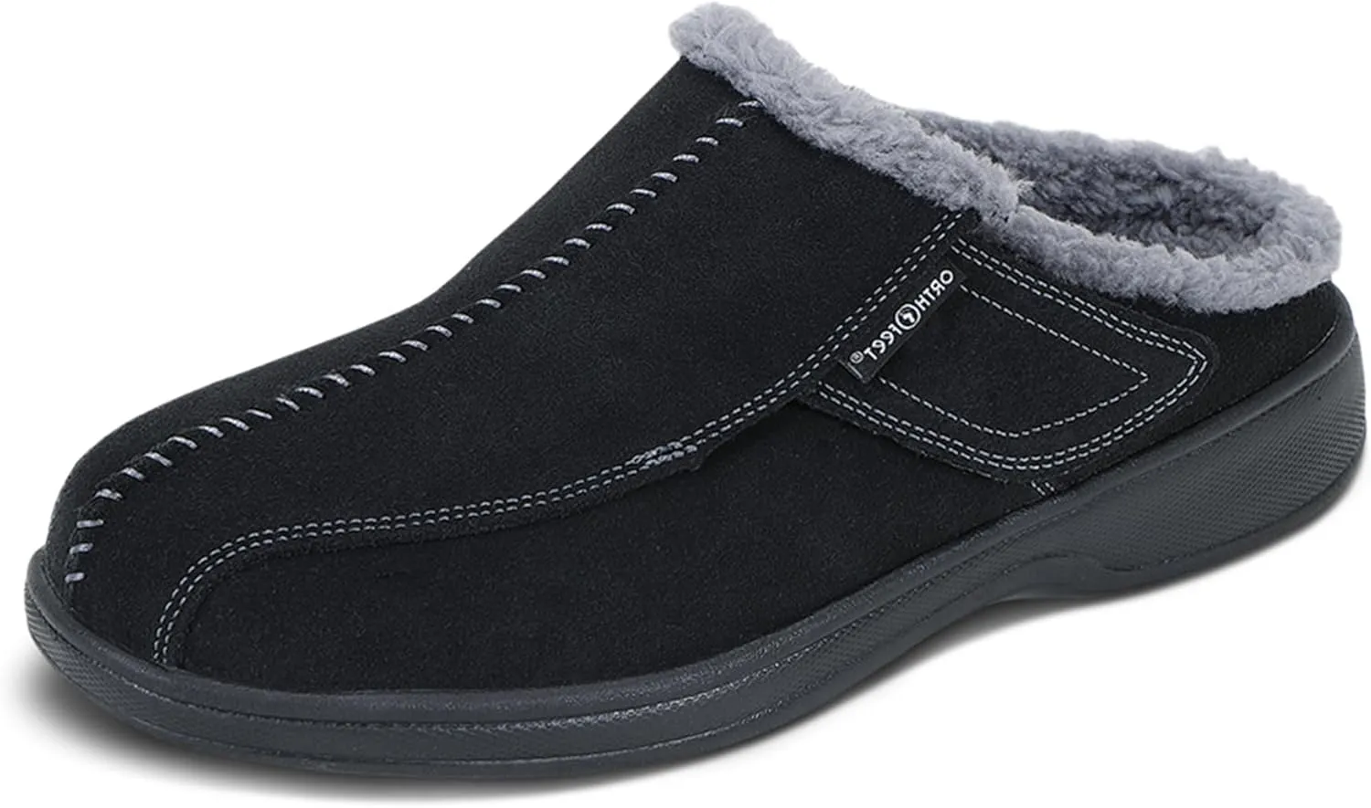 Orthofeet Men's Orthopedic Clog Slipper with Arch Support Asheville