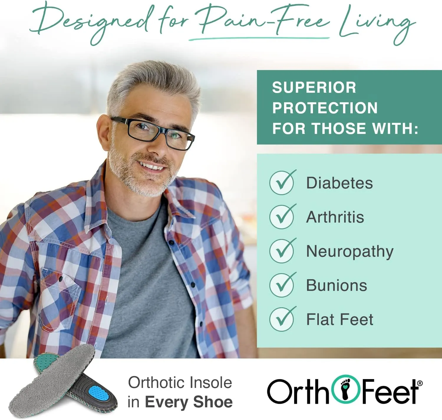 Orthofeet Men's Orthopedic Clog Slipper with Arch Support Asheville