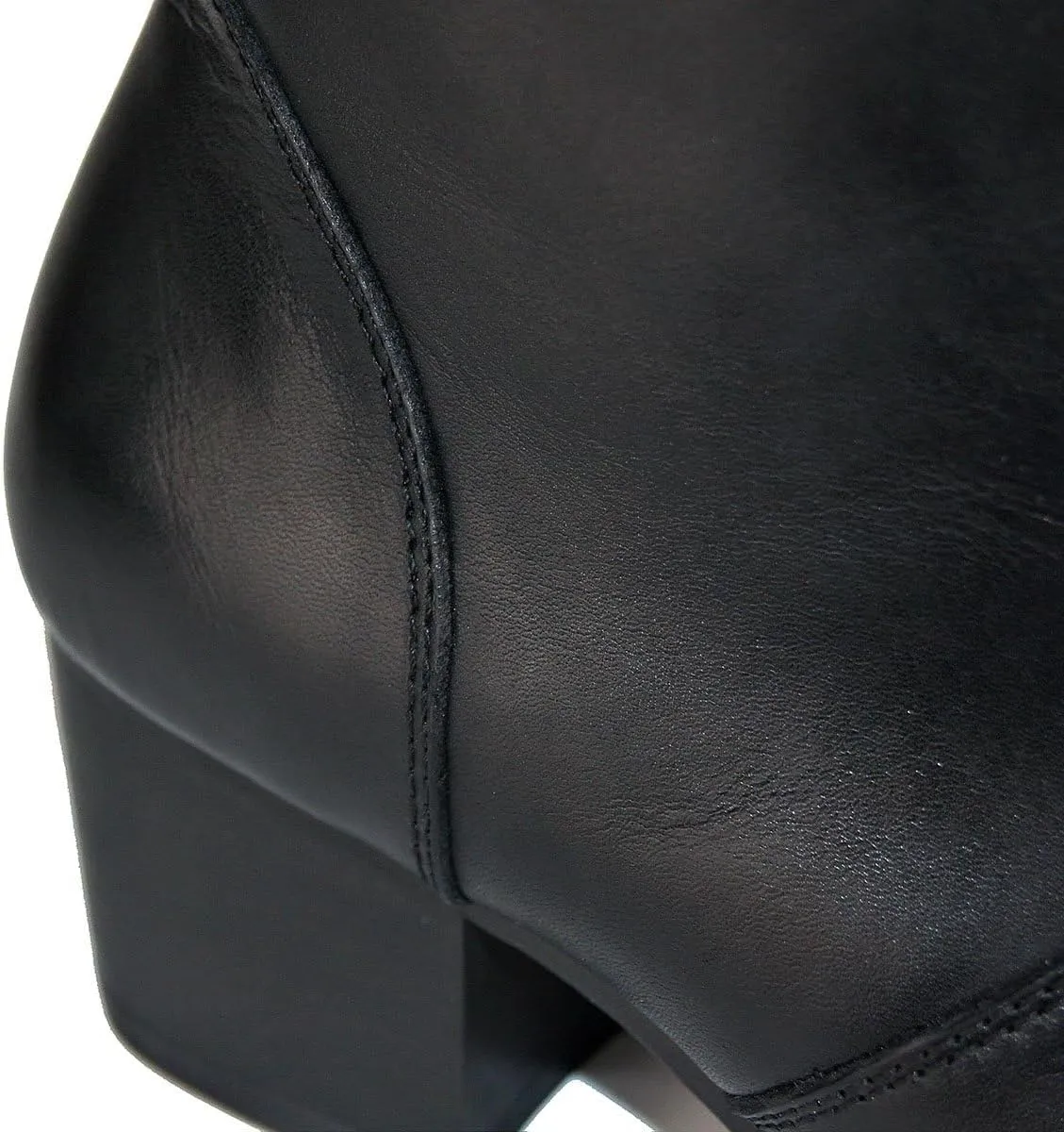 OSSTONE Dress Boot for Men Leather Chukka Designer Boots Casual Heel Shoes Zipper-up OS-VF1088-US