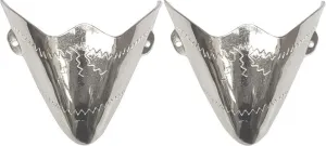 Pair Metal Toe Tips/Caps Western Filigree O/S Silver