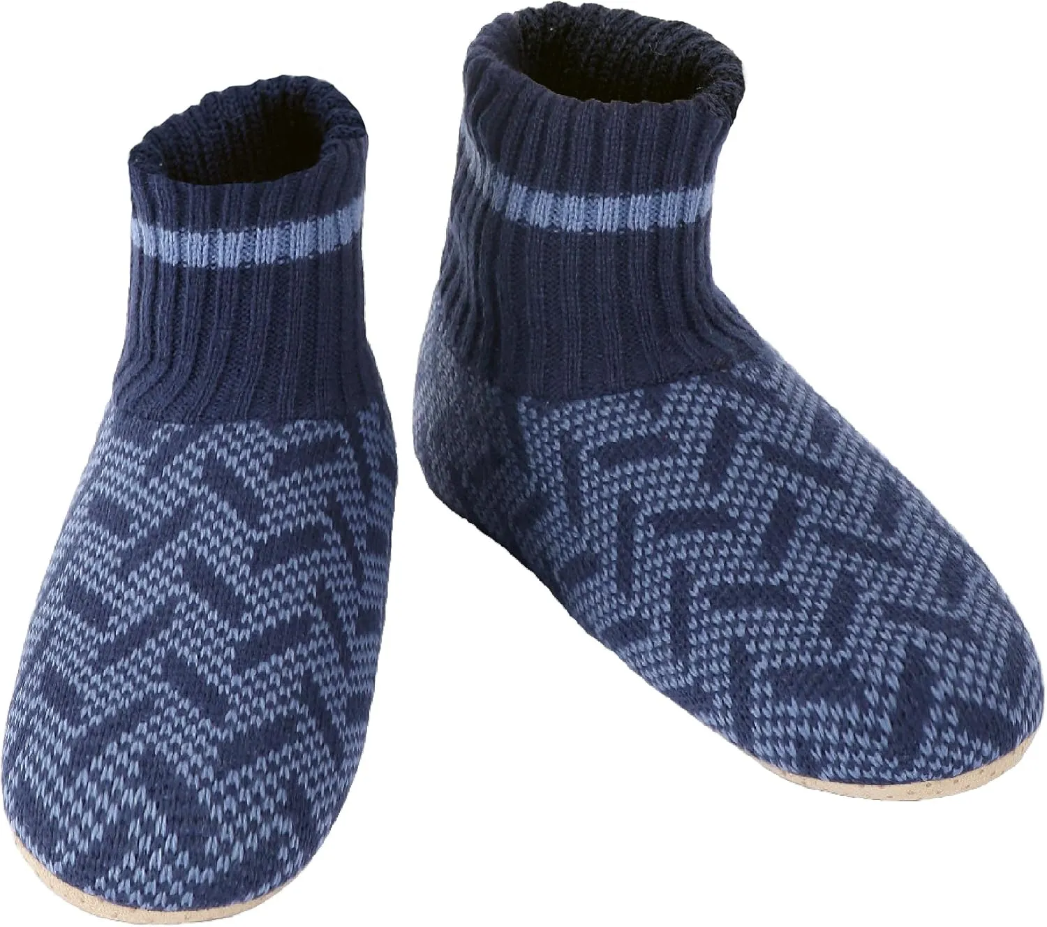 Panda Bros Slipper Socks Soft Cozy Thick House Indoor Boot Sock Shoes with Anti-Skid Bottom Soles for Men's