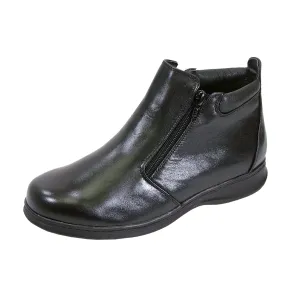 PEERAGE Juliet Women's Wide Width Leather Ankle Boots