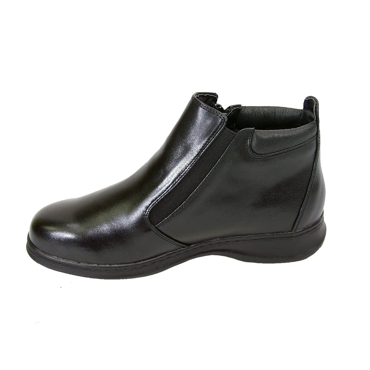 PEERAGE Juliet Women's Wide Width Leather Ankle Boots