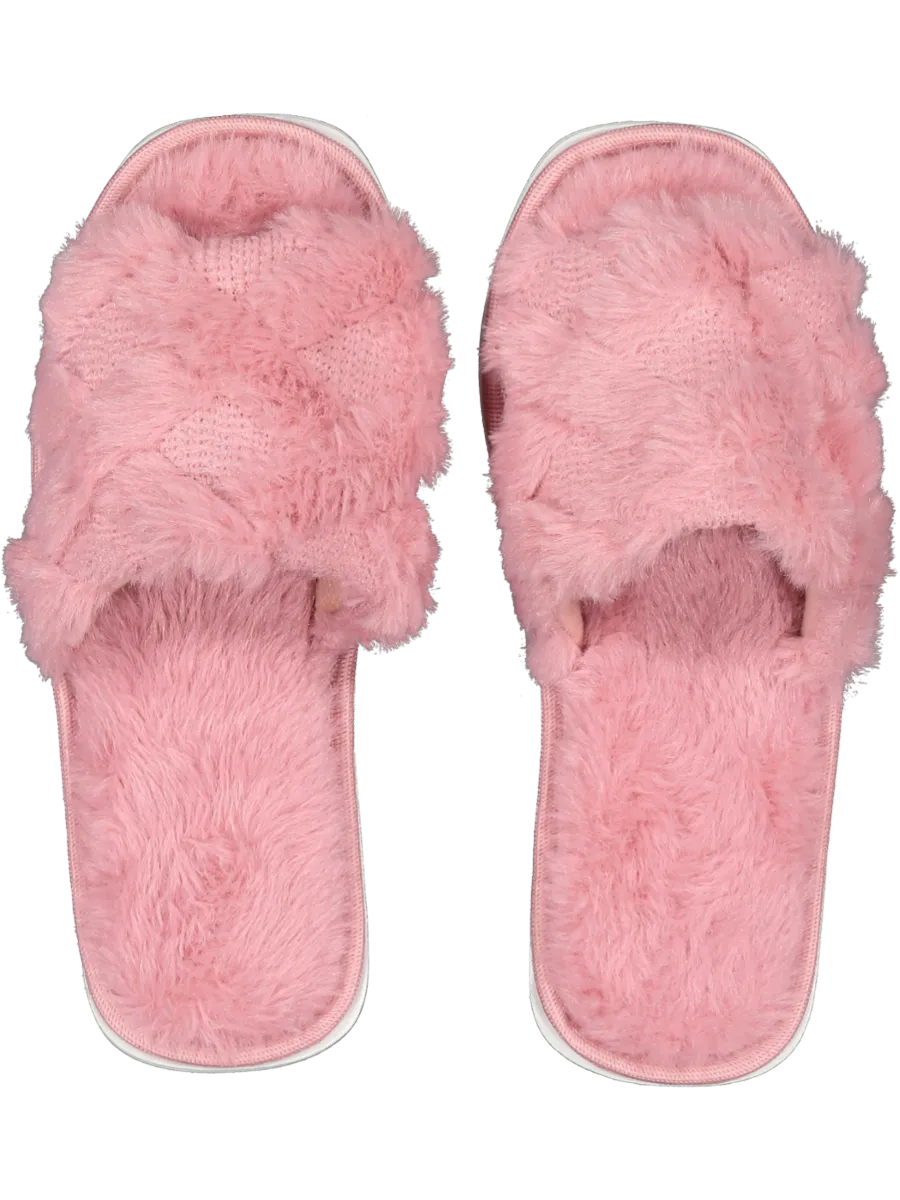 Pink Soft Open Toe Slipper
