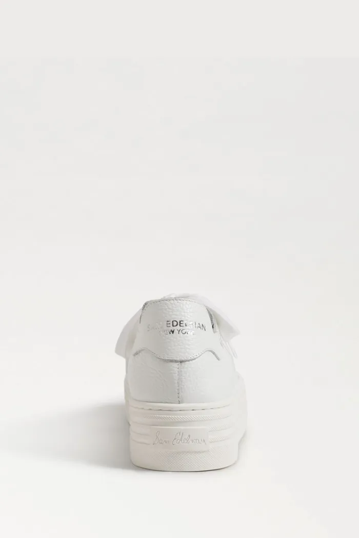 Pippy Lace Up Platform Sneaker - White Leather