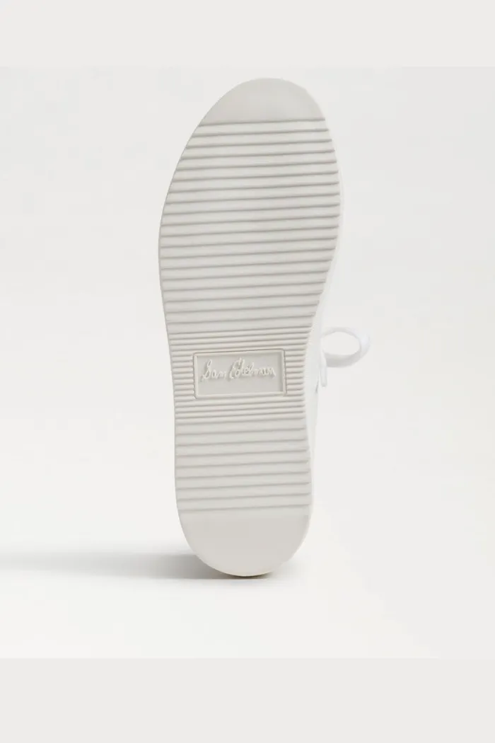 Pippy Lace Up Platform Sneaker - White Leather