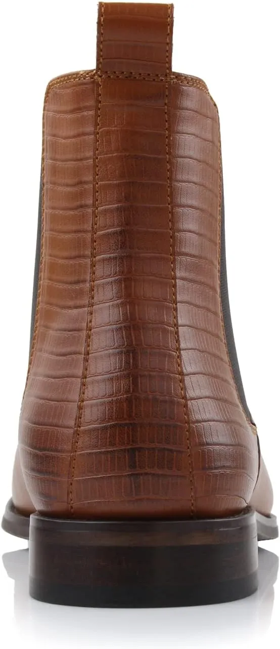 Polar Fox Frederick MPX806096 Memory Foam High-Top Chelsea Boots with Floral Trim