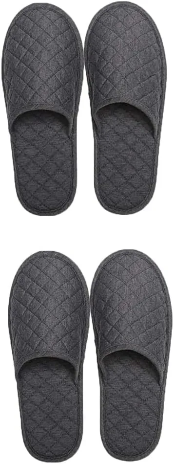 Portable Travel Slipper Spa Hotel Open Toe Sandals Non Disposable Foldable Shoes Guest Indoor House Room Business Trip Party Washable Footwear with Bags