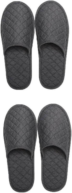 Portable Travel Slipper Spa Hotel Open Toe Sandals Non Disposable Foldable Shoes Guest Indoor House Room Business Trip Party Washable Footwear with Bags