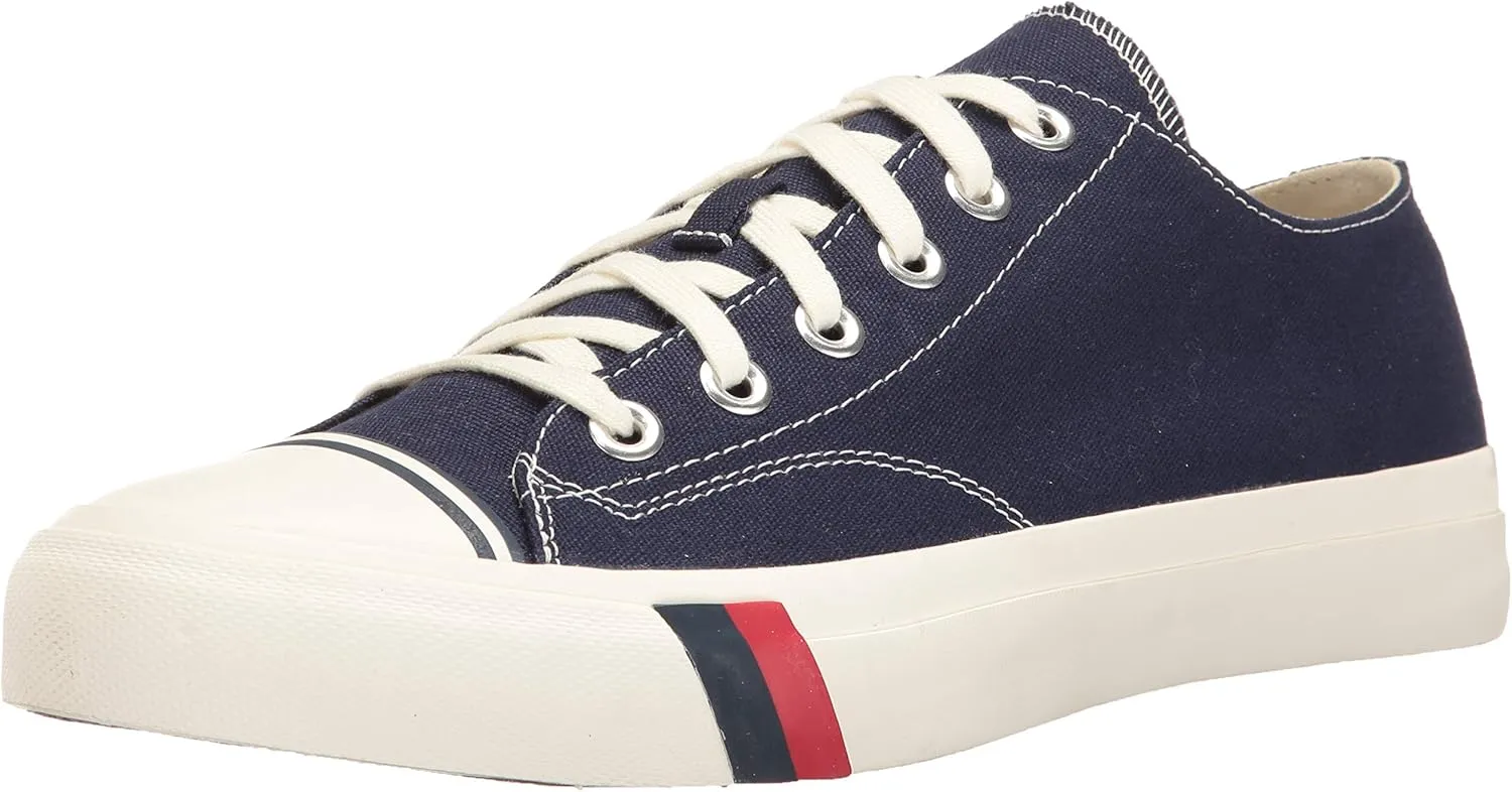 PRO-Keds Men's Royal Lo Lace Up Fashion Sneaker, Navy Canvas, 3