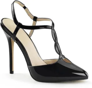 PROMI High Heels 13cm Pointed Toe Buckle Strap Stiletto Heel Model Runway Shoes