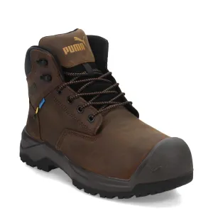PUMA Men's Granite 6" Metatarsal Guard Composite Toe Industrial Boot, Brown, 12