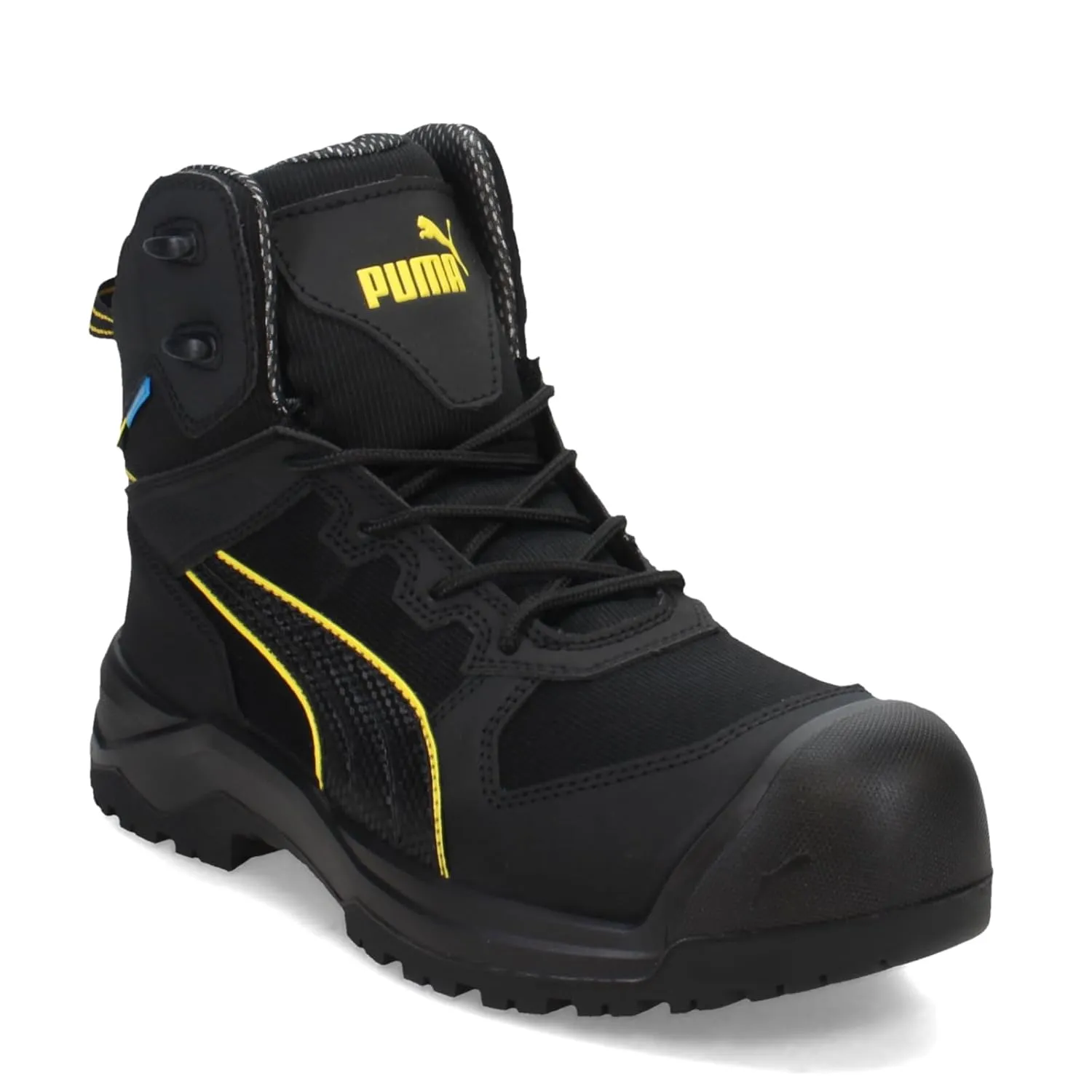 PUMA Men's Rock 6" Composite Toe Industrial Boot, Black, 12