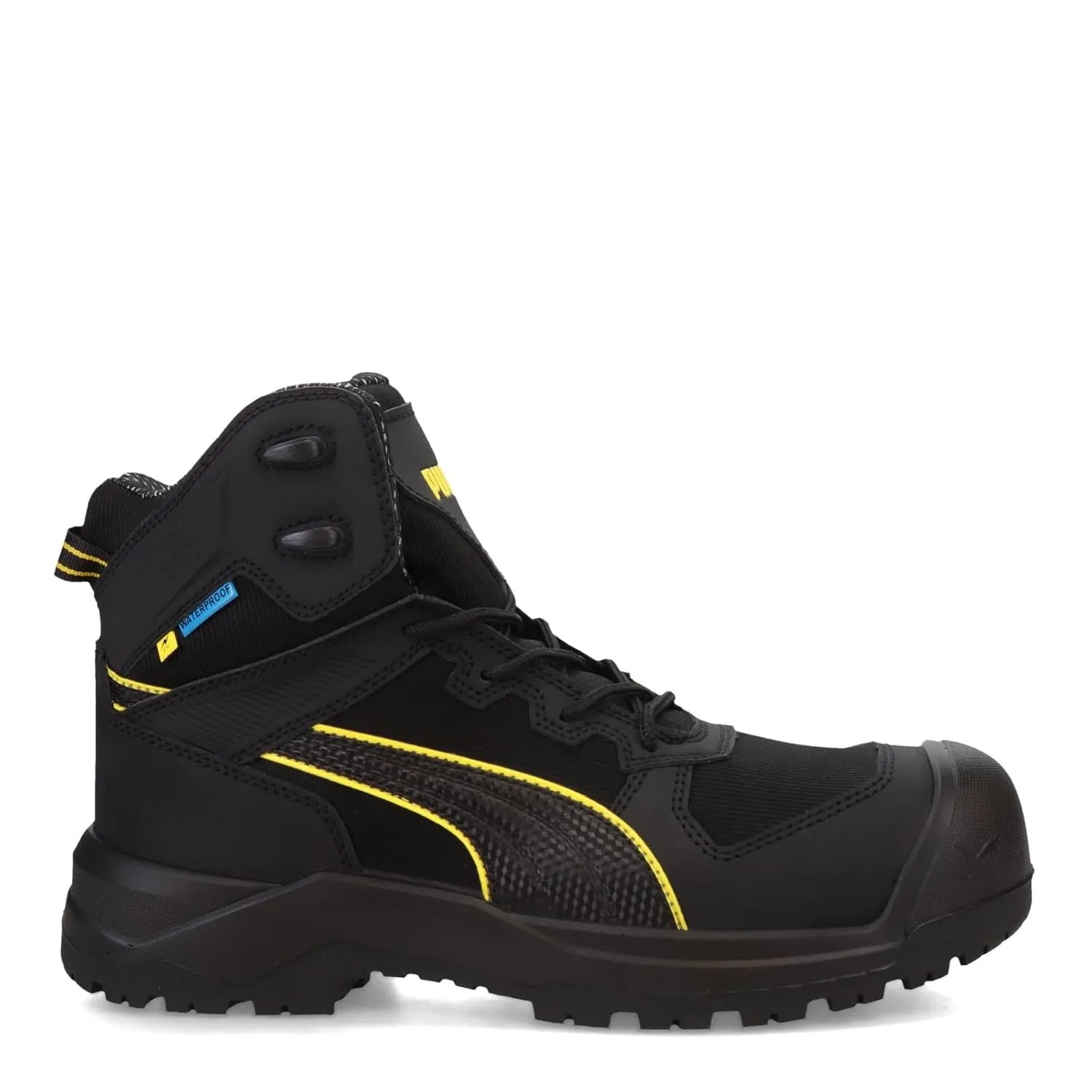 PUMA Men's Rock 6" Composite Toe Industrial Boot, Black, 12