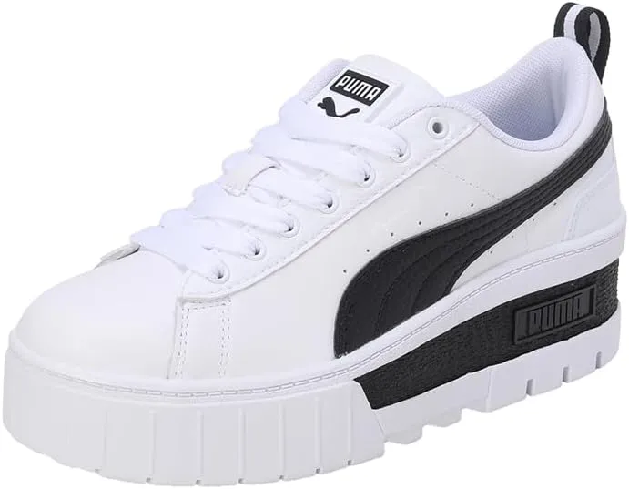 PUMA(プーマ) Women Platform Sneakers, 23 Fall/Winter Colors: Puma White/Puma Black, 24.0 cm