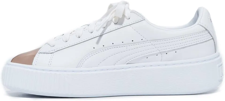 PUMA Women's Basket Platform Metallic Fashion Sneaker