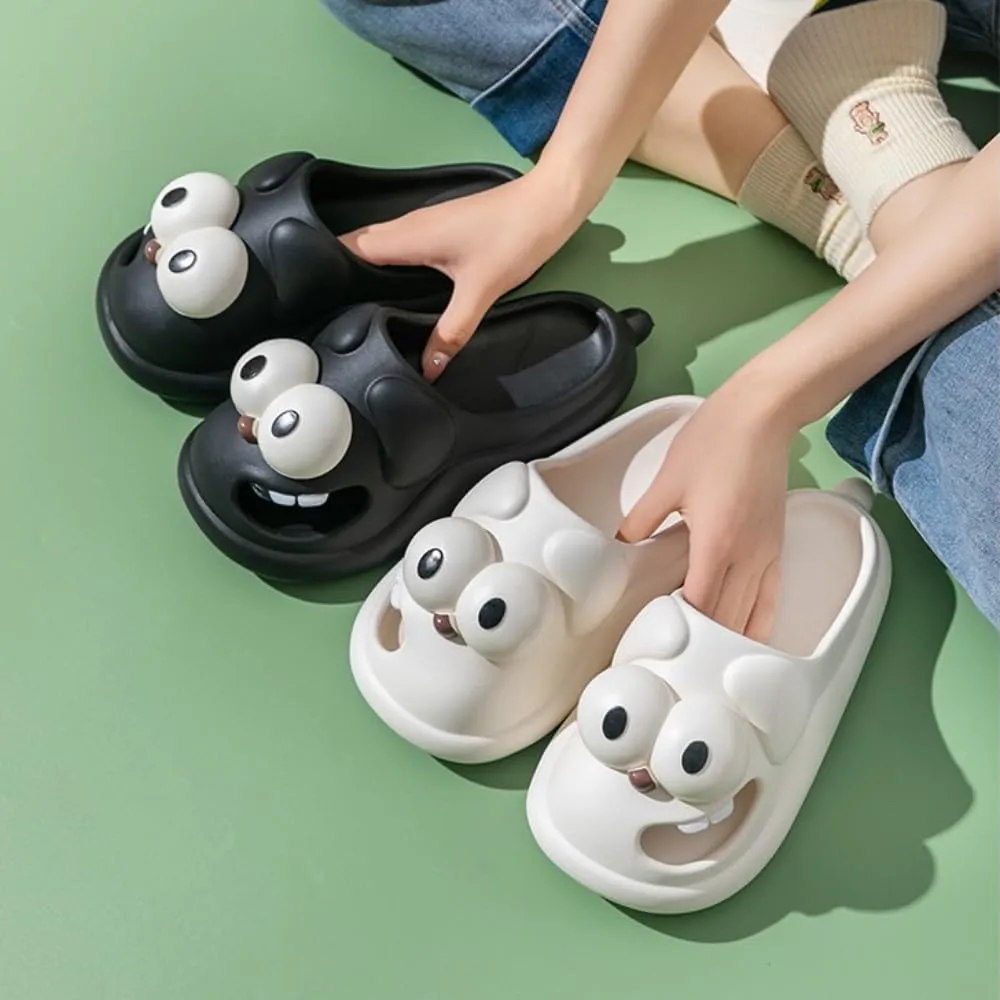 Puppy Slippers Bathroom Slippers Women's Summer Slippers Cave Shoes Simple Slippers Outside To Wear Indoor Home Home Non-slip