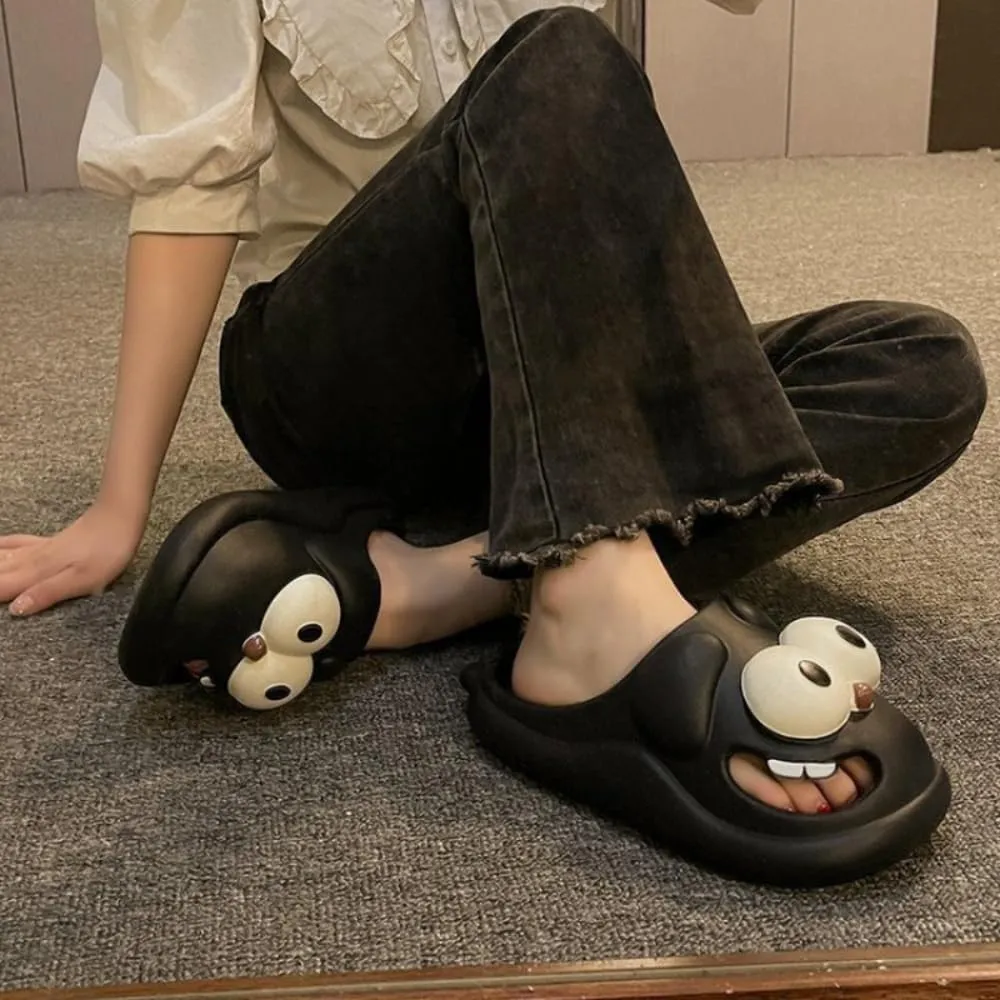 Puppy Slippers Bathroom Slippers Women's Summer Slippers Cave Shoes Simple Slippers Outside To Wear Indoor Home Home Non-slip