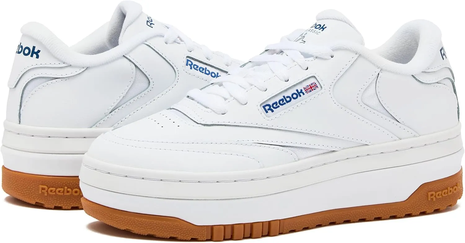 Reebok Womens Club C Extra Platform Sneakers