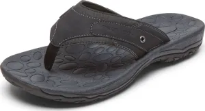 Rockport Women's Hayes Thong Flip-Flop, Black, 12