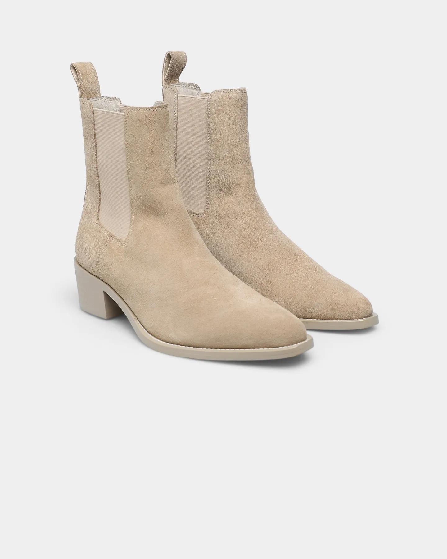 Saint Morta Nomad Pointy Toe Chelsea Boot Light Stone