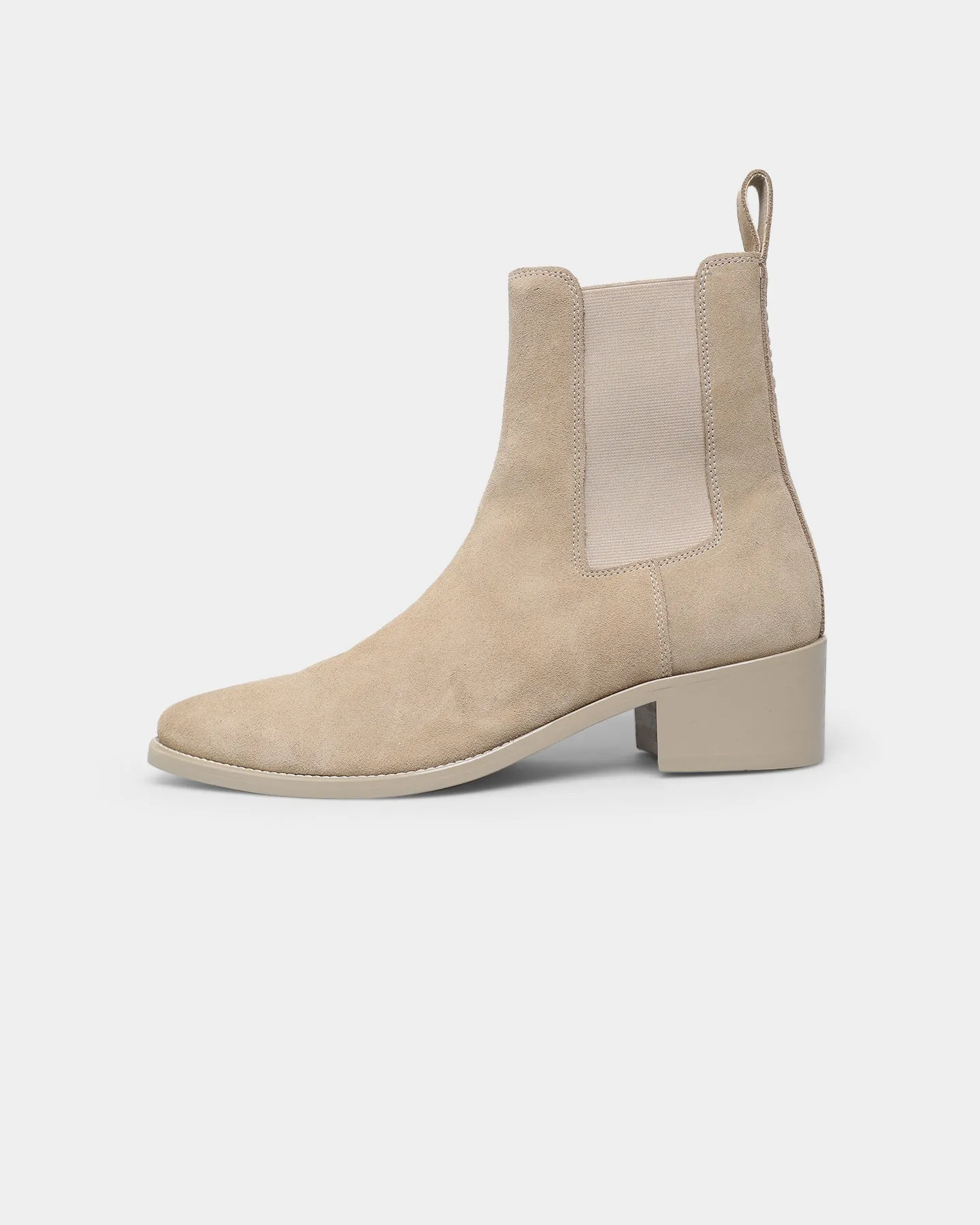 Saint Morta Nomad Pointy Toe Chelsea Boot Light Stone
