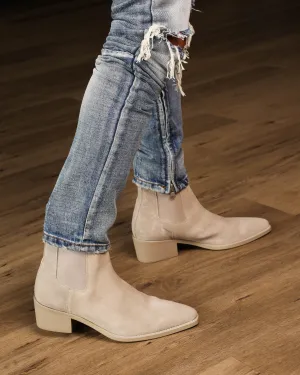 Saint Morta Nomad Pointy Toe Chelsea Boot Light Stone