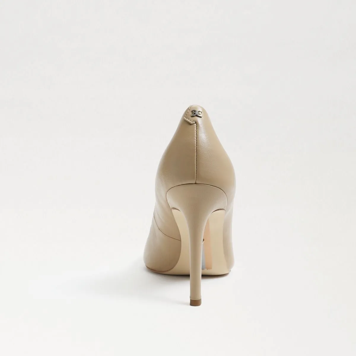 Sam Edelman Hazel Leather Pointed Toe Heel - Nude