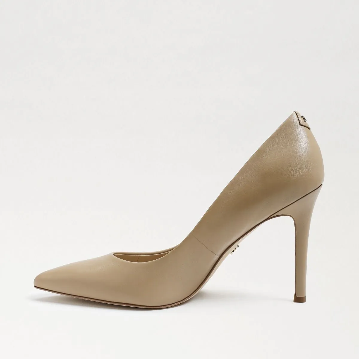 Sam Edelman Hazel Leather Pointed Toe Heel - Nude