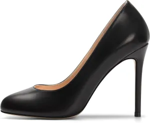 SAMMITOP Women's Classic Round Toe High Heels Dress Pumps