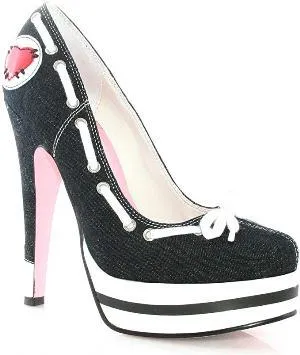 Sexy Canvas Athletic Platform Sneaker Pump Adult