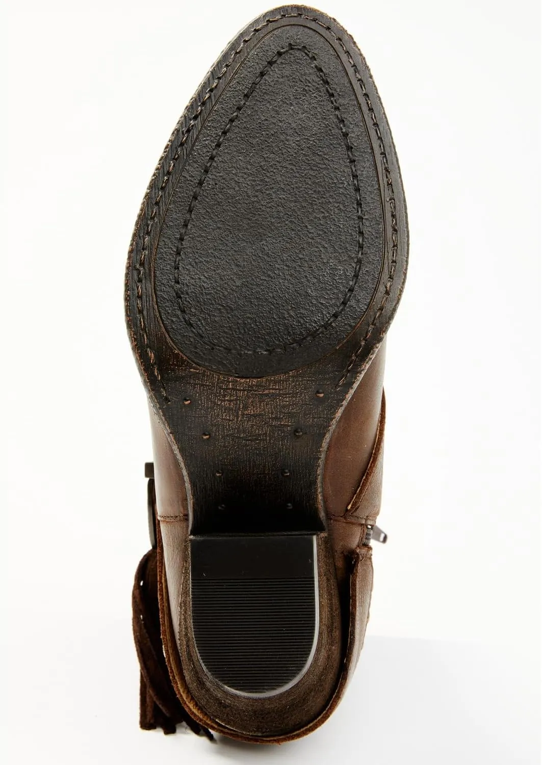 Shyanne Women's Sevilla Buckle Fringe Western Booties Round Toe - 19323
