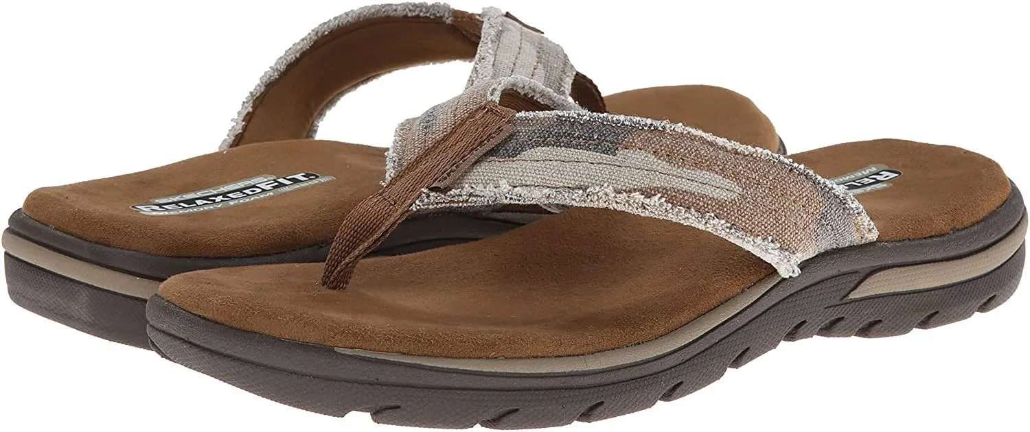 Skechers Men's Relaxed Fit Supreme Bosnia Sandal