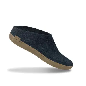 SLIP ON LEATHER SOLE DENIM
