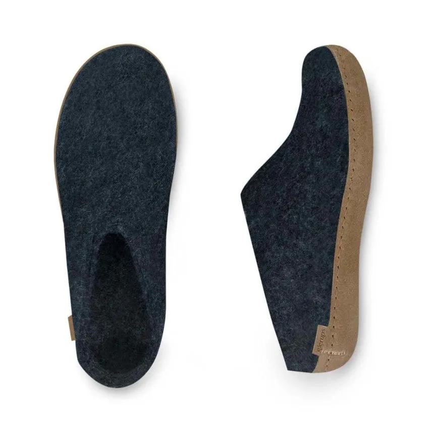 SLIP ON LEATHER SOLE DENIM