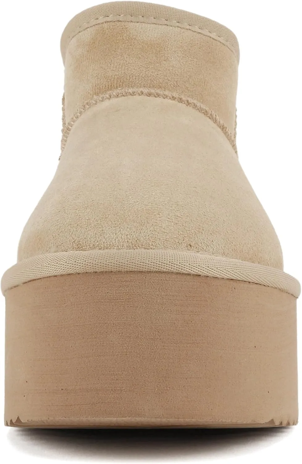 Soda “Benji” ~ Women Round Toe Flatform Sherpa-lined Ankle Bootie