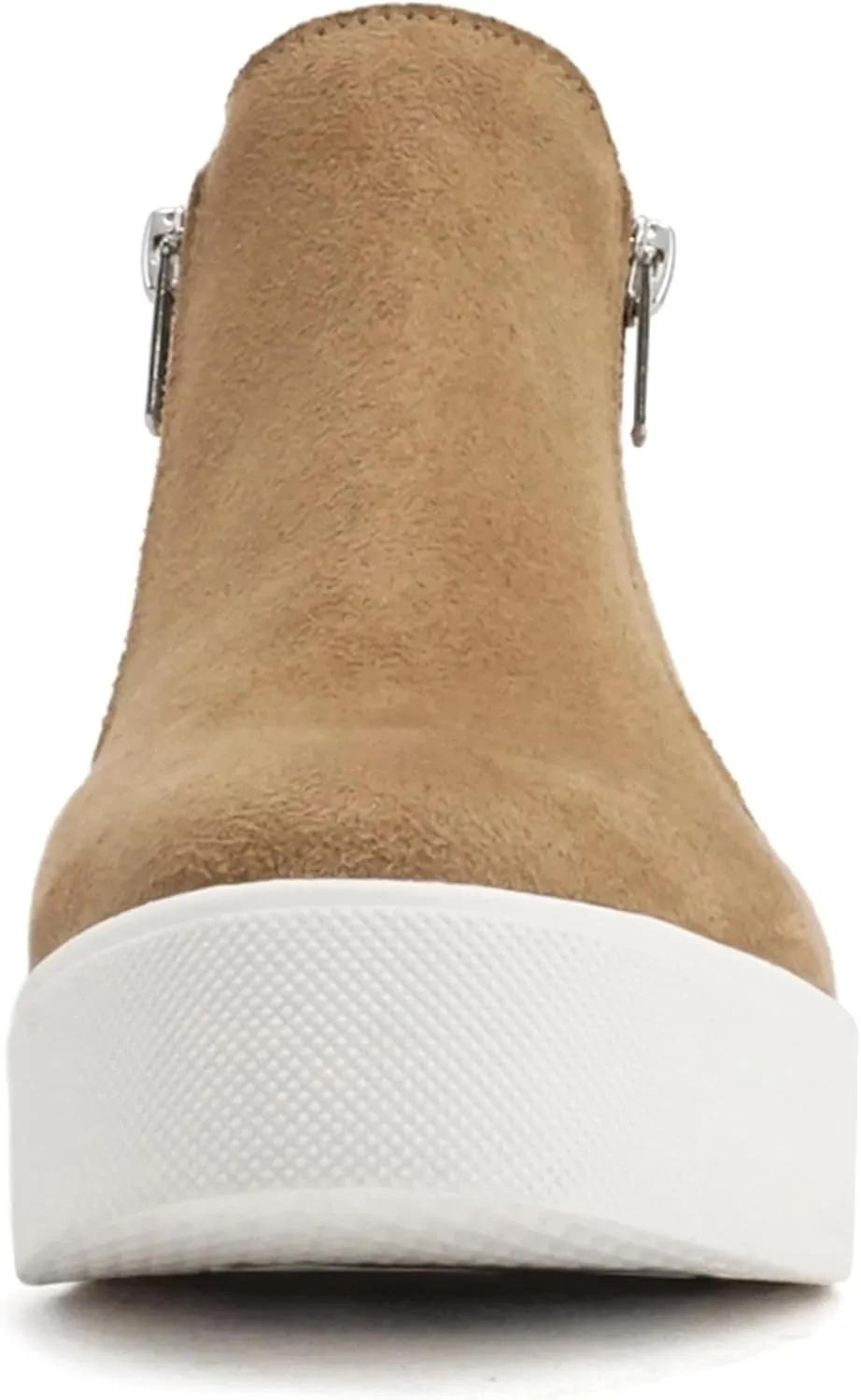 Soda Taylor Hidden Wedge Sole Booties Ankle Heels Sneaker Shoes Side Zipper