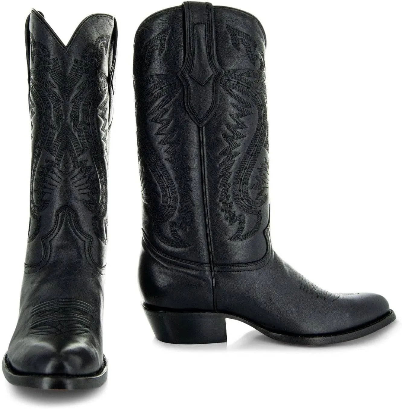 Soto Boots Mens Classic Round Toe Cowboy Boots H7001
