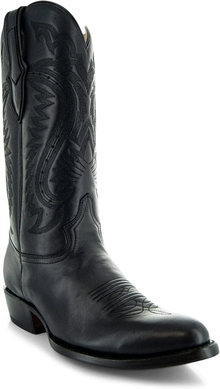 Soto Boots Mens Classic Round Toe Cowboy Boots H7001