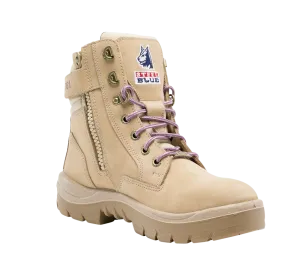 Southern Cross - Ladies Zip Lace Up Safety Boot P/R Sole