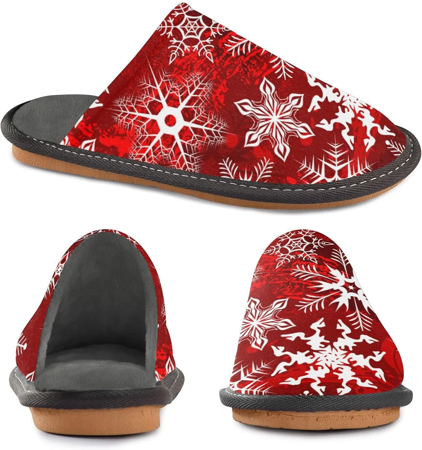 Spa Slippers Indoor House Fuzzy Slippers Soft Memory Foam Non-Slip Home Slipper Winter Shoes For Bedroom Hotel Travel 4-11