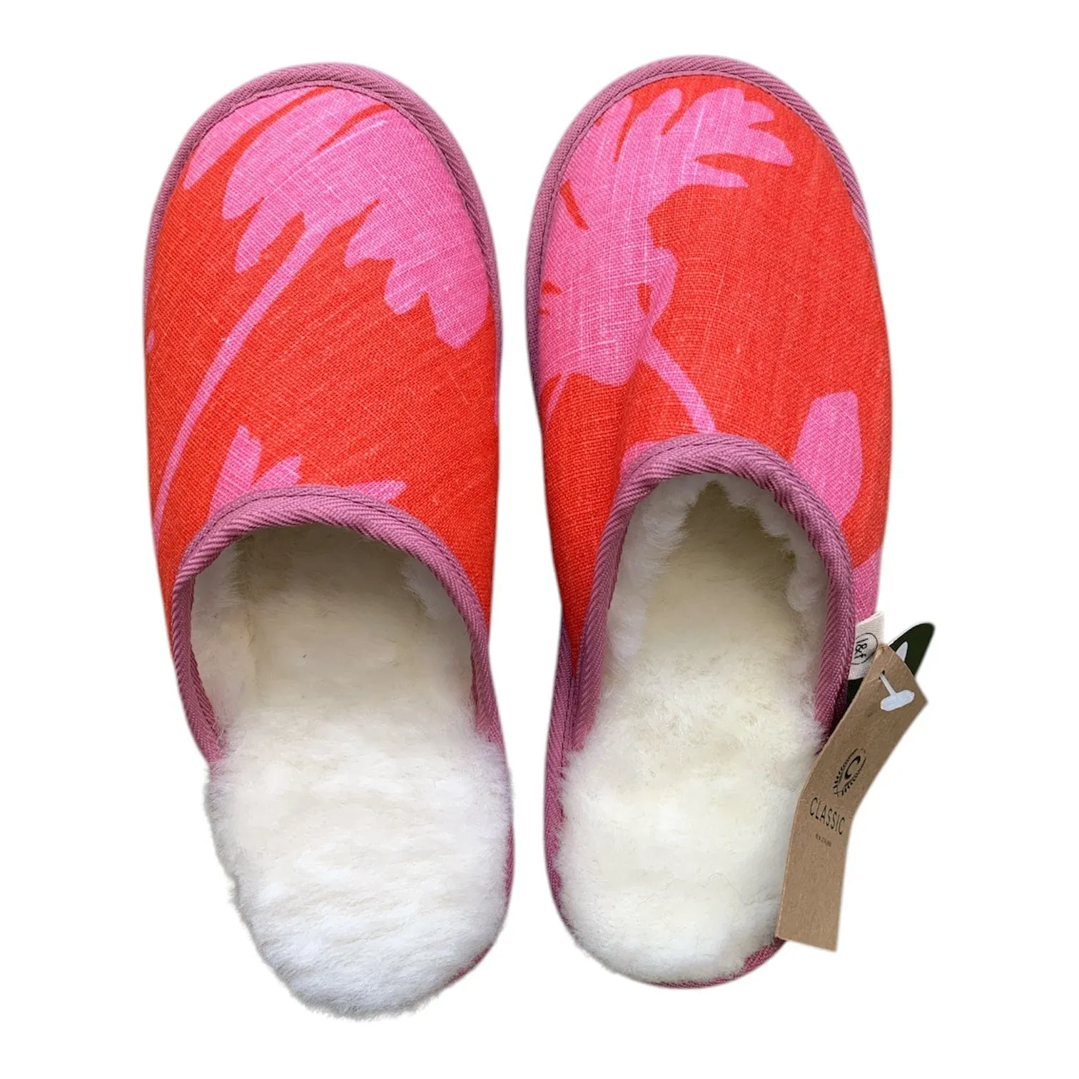 Spade Floral Medium White Slippers