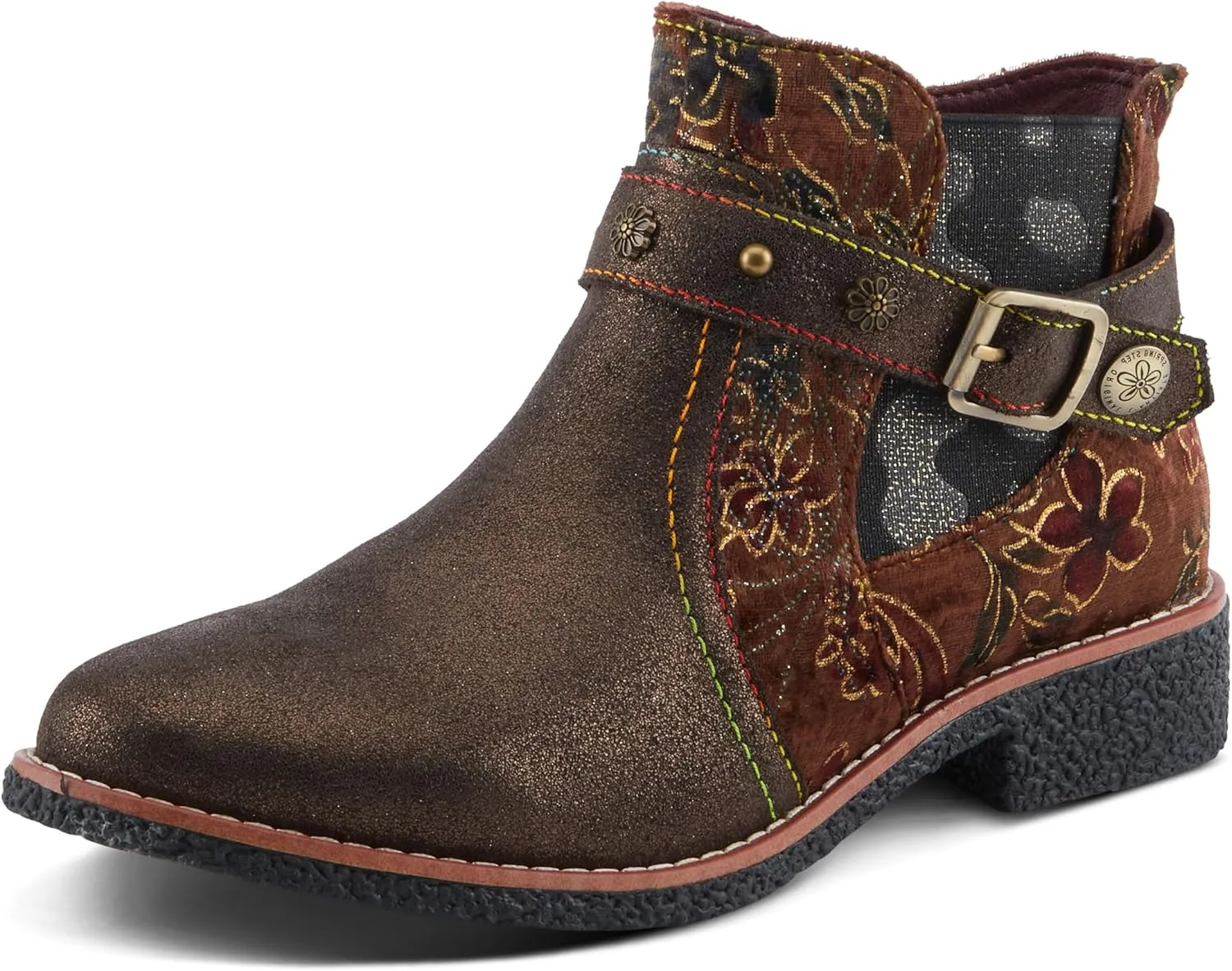 Spring Step L'Artiste Airies Women's Chelsea Boot - Edgy Studs, Ornate Embellishments, Show-Stopping Style