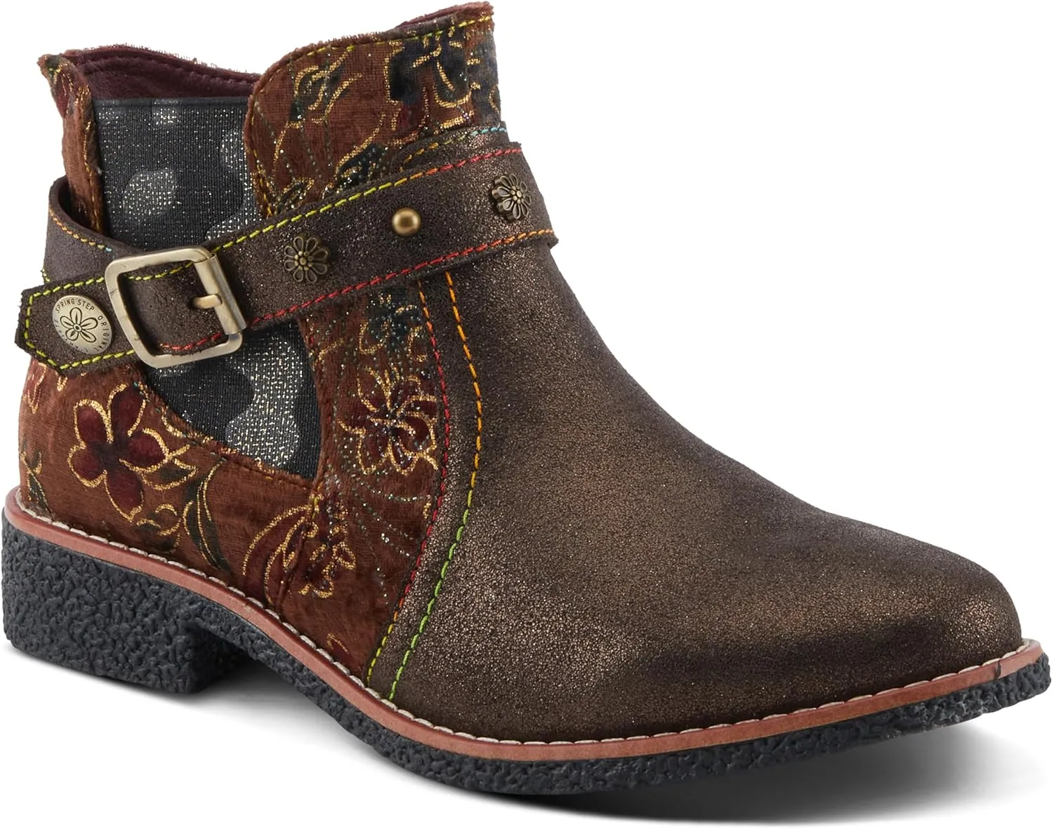 Spring Step L'Artiste Airies Women's Chelsea Boot - Edgy Studs, Ornate Embellishments, Show-Stopping Style