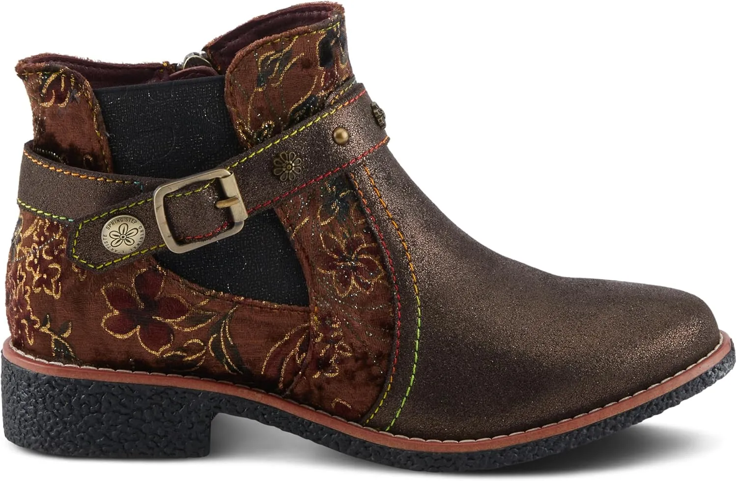 Spring Step L'Artiste Airies Women's Chelsea Boot - Edgy Studs, Ornate Embellishments, Show-Stopping Style