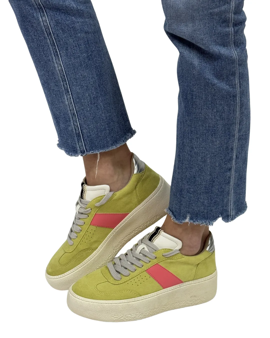 STACEY in Lime Suede