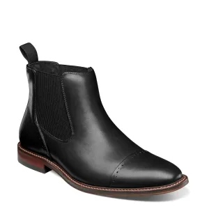 Stacy Adams Men's Maury Cap Toe Chelsea Boot, Black, 8.5