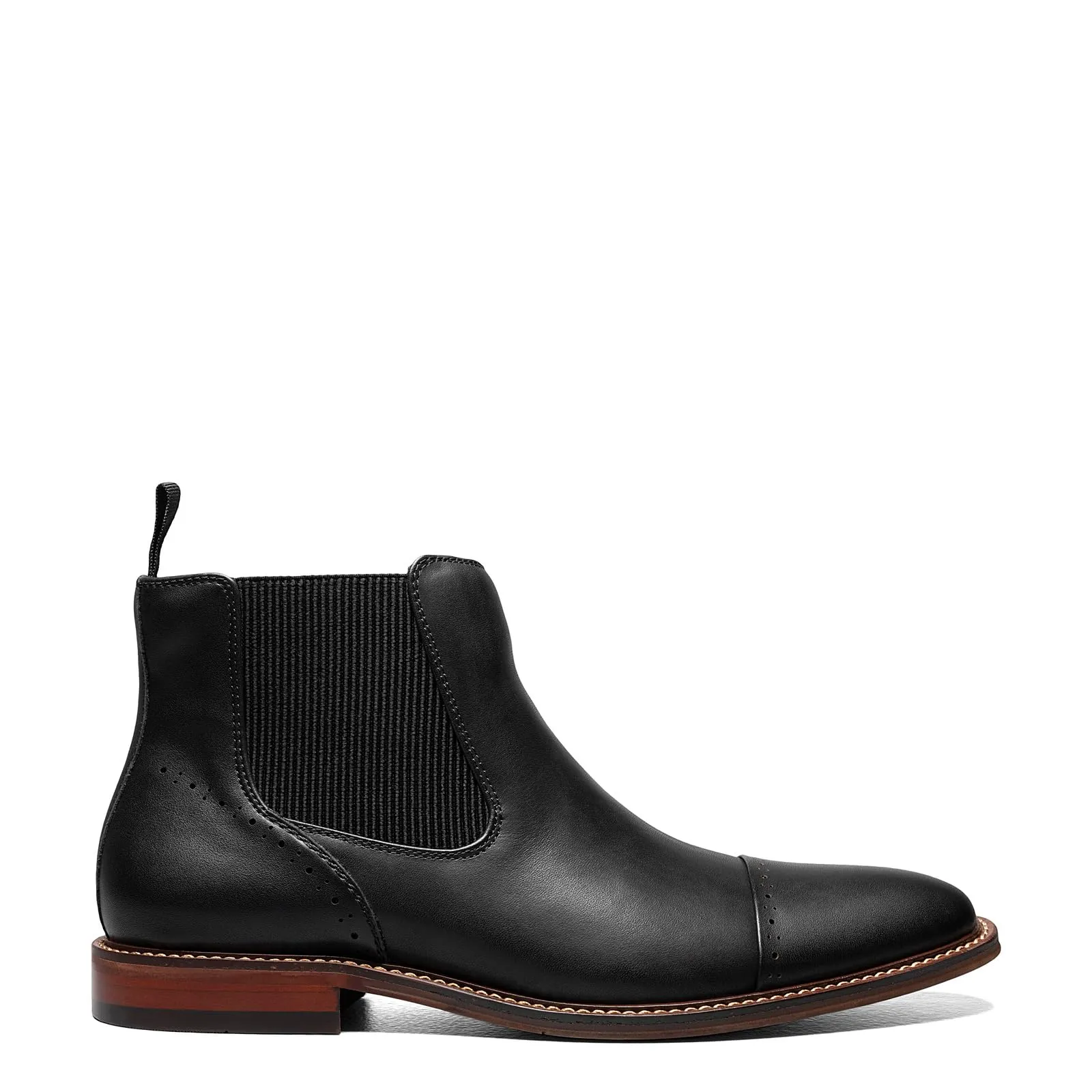 Stacy Adams Men's Maury Cap Toe Chelsea Boot, Black, 8.5