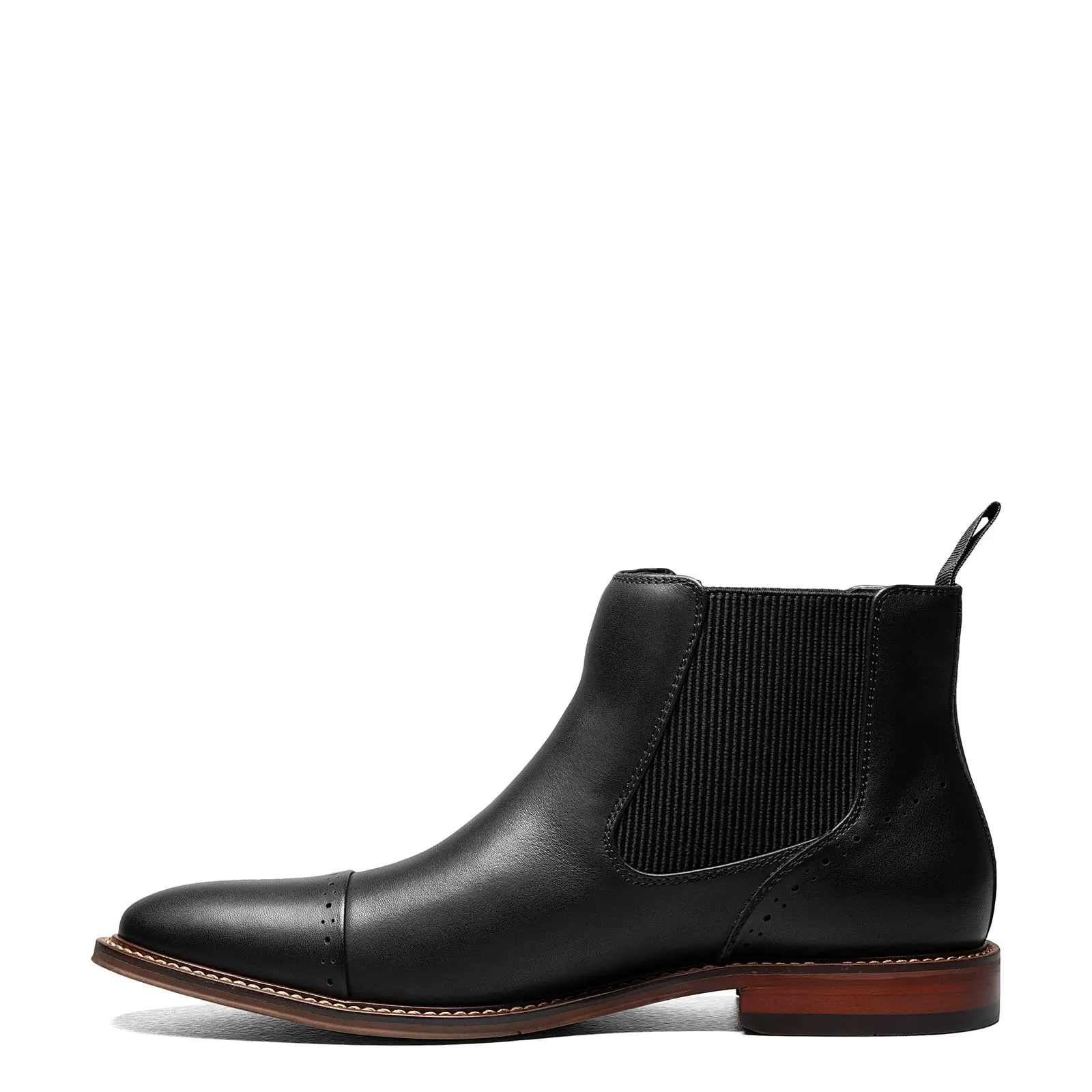Stacy Adams Men's Maury Cap Toe Chelsea Boot, Black, 8.5